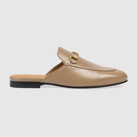 Slipper Princetown donna in pelle marrone 